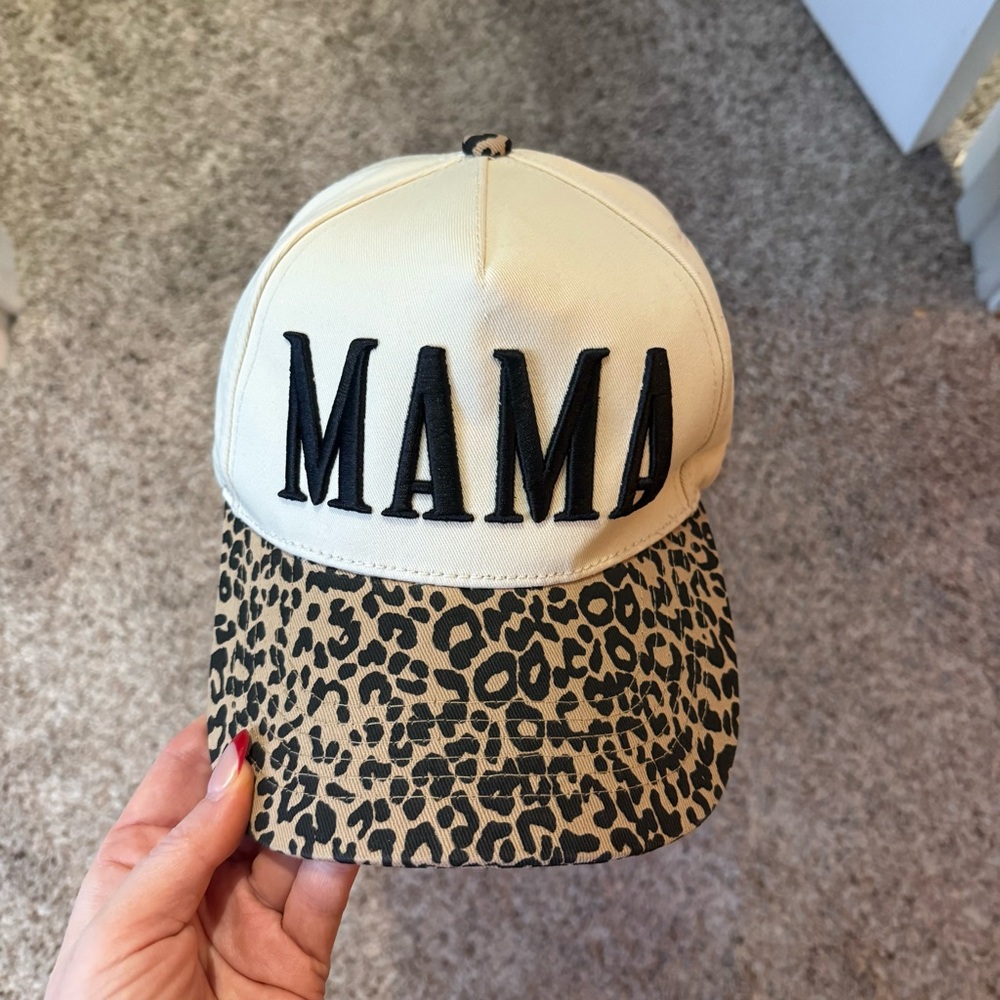 Leopard Print 'MAMA' womens Cap